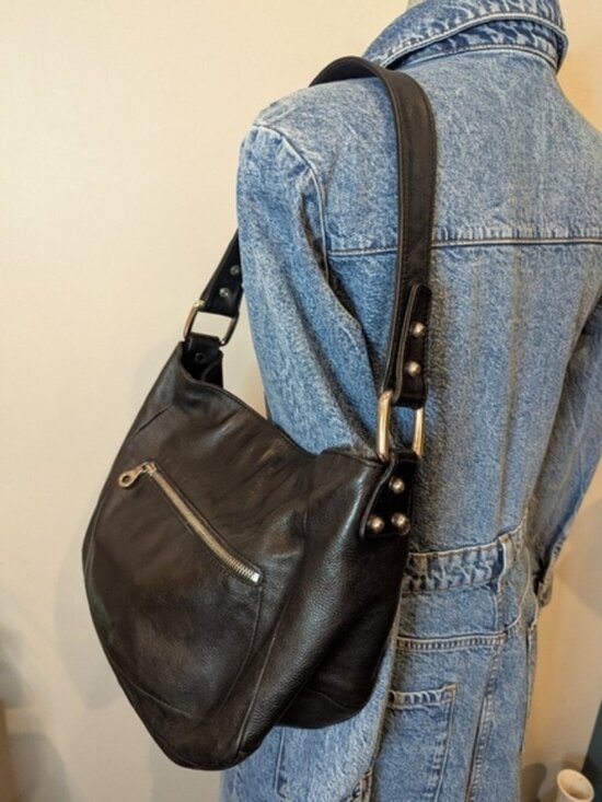Christopher Kon | Bags | Black Leather Woven Christopher Kon  Y2K Black Leather Shoulder Bag By Christopher Kon co-lab Made In Canada